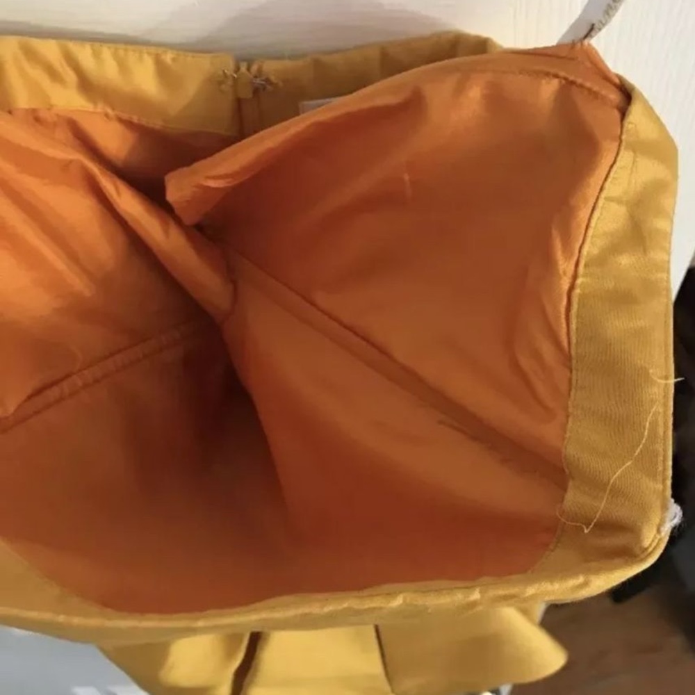Shoshanna Yellow Strapless Cocktail Dress - Picture 5 of 10